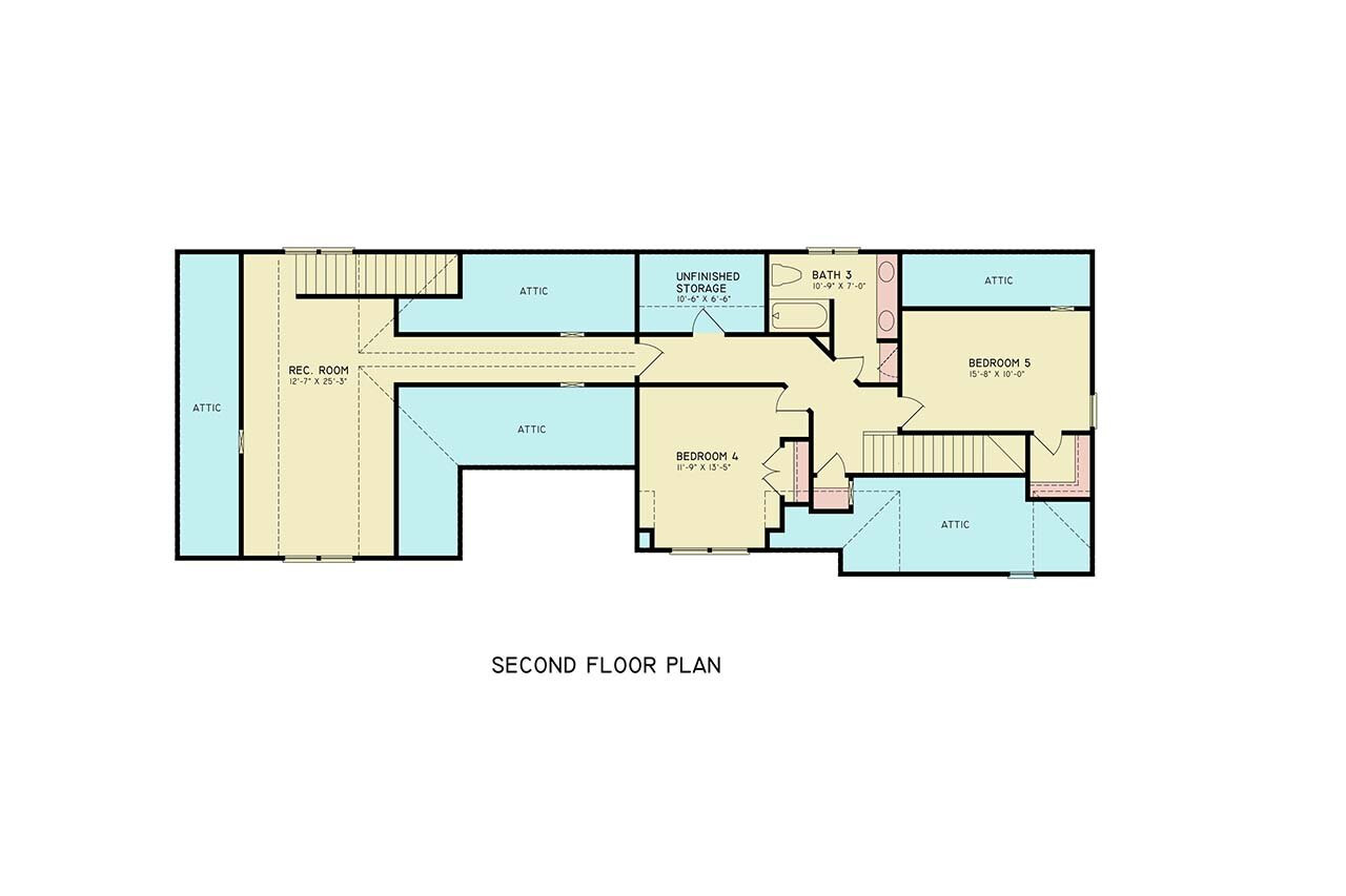 Farmhouse House Plan - DEBBIE 4 68678 - 2nd Floor Plan