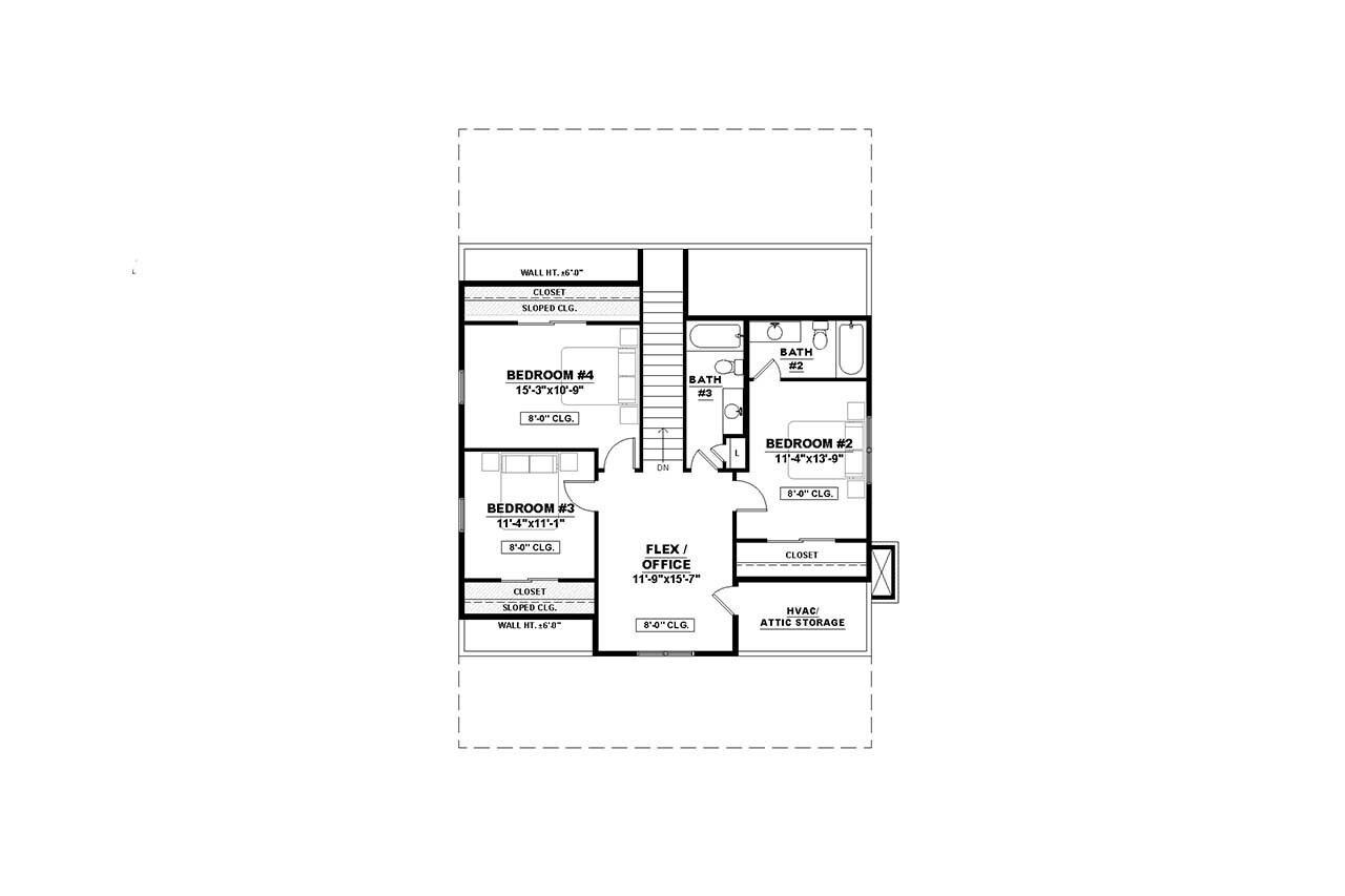 Farmhouse House Plan - Laura-5 11662 - 2nd Floor Plan