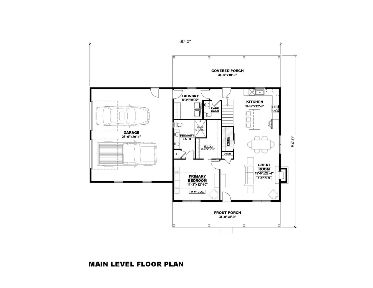 Farmhouse House Plan - Laura-6G 80478 - 1st Floor Plan