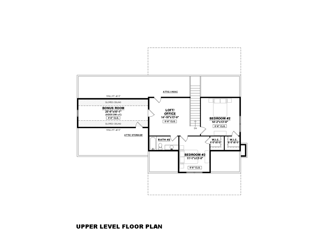 Farmhouse House Plan - Laura-6G 80478 - 2nd Floor Plan