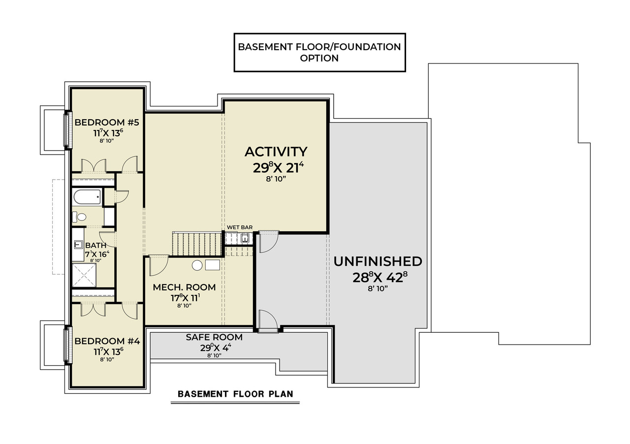 Farmhouse House Plan - 32931 - Optional Floor Plan