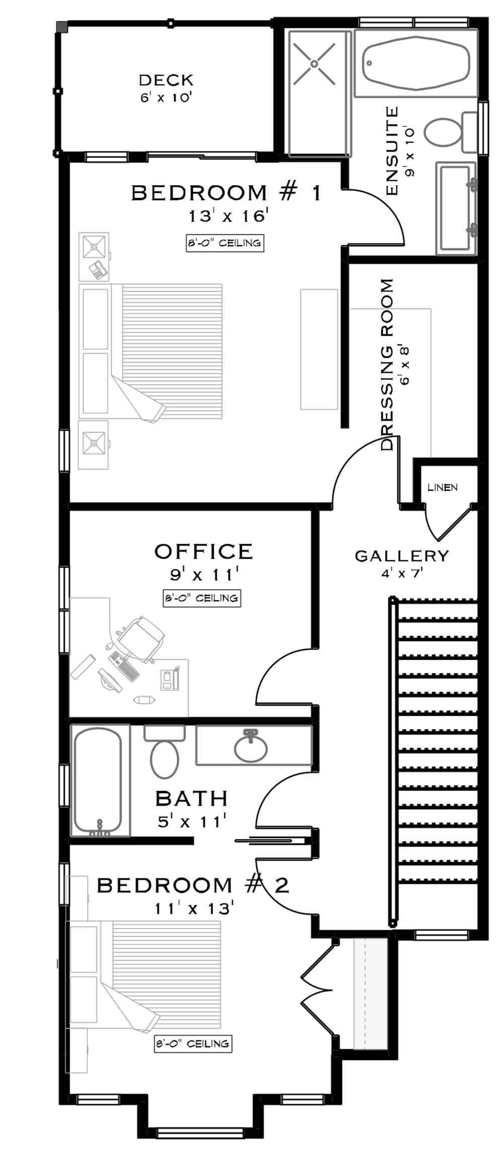 Farmhouse House Plan - Ambleway 40035 - 2nd Floor Plan