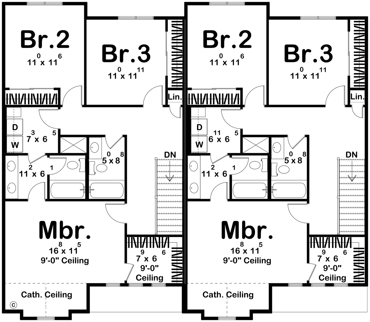 Contemporary House Plan - Azalea 39503 - 2nd Floor Plan