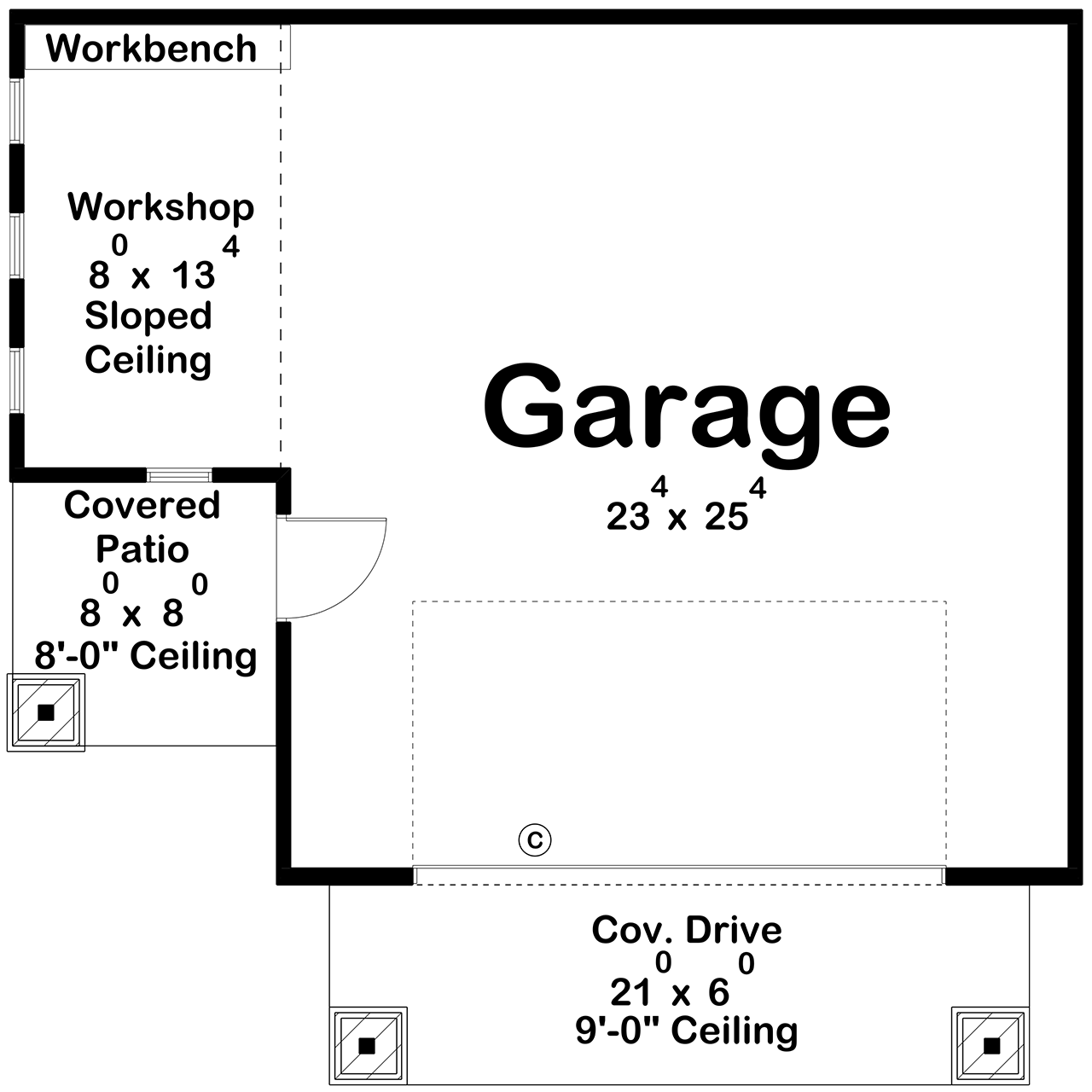 Traditional House Plan - Richardson 19965 - 1st Floor Plan