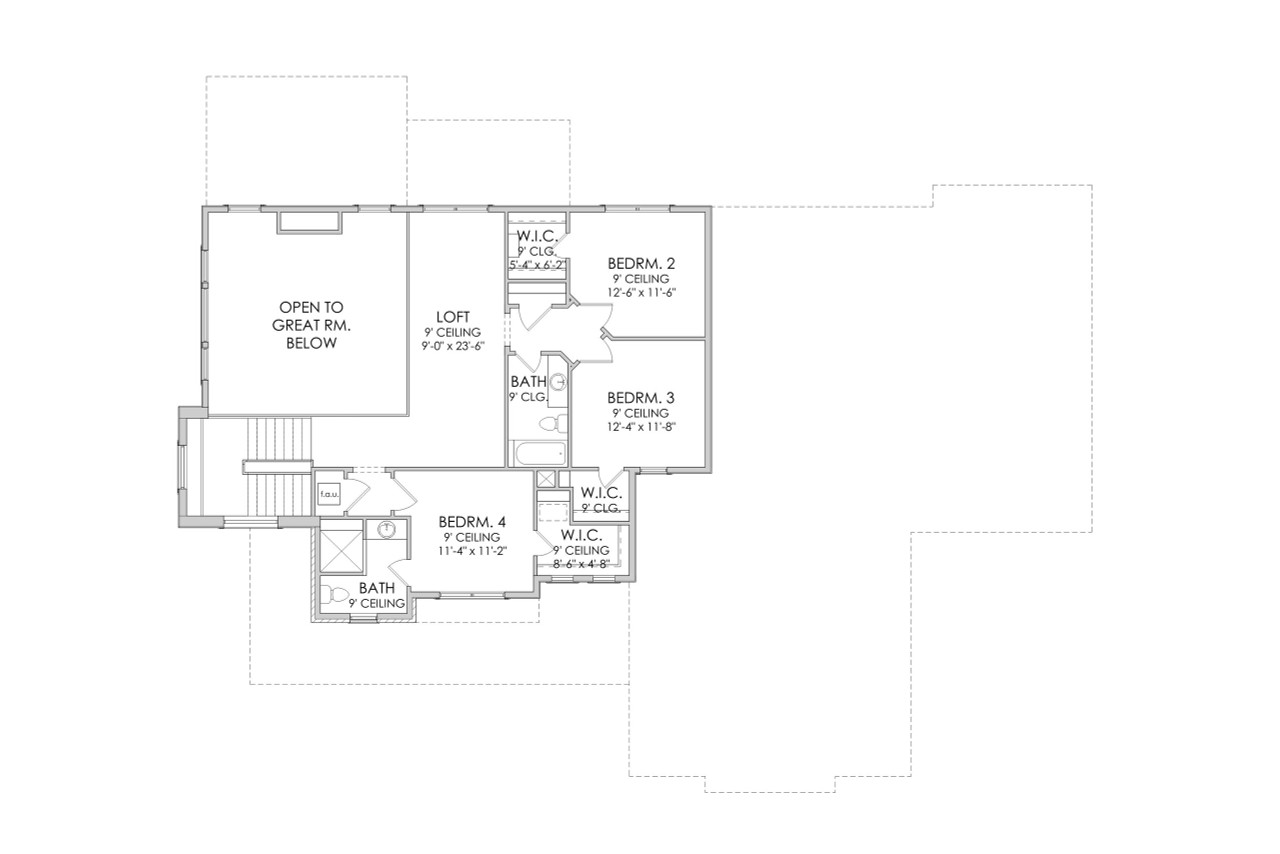 Farmhouse House Plan - Sheffield 54396 - 2nd Floor Plan