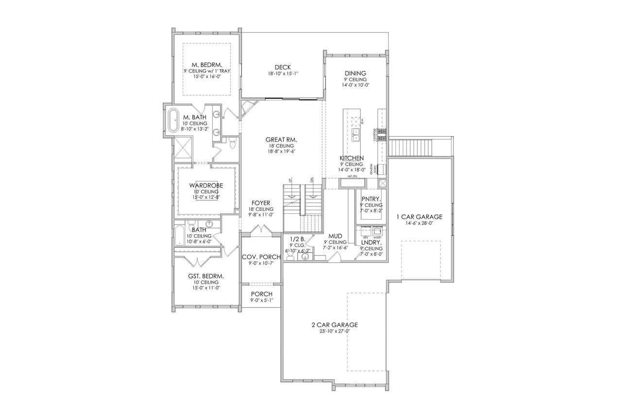 Modern House Plan - Zurich 28662 - 1st Floor Plan