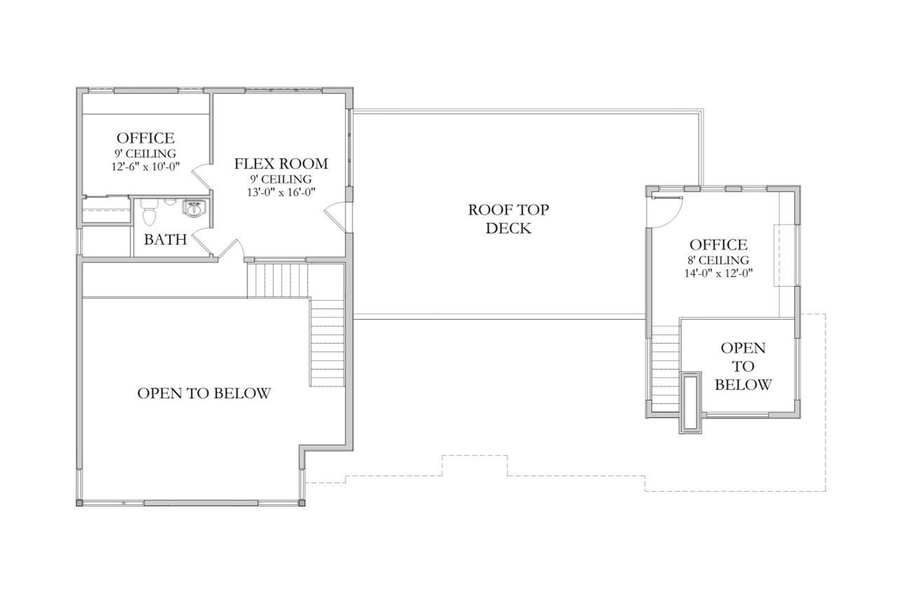 Modern House Plan - Bellingham 56540 - 2nd Floor Plan