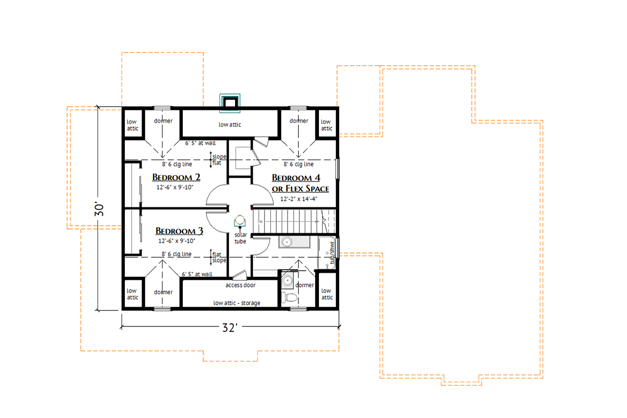 Farmhouse House Plan - Woodside 53393 - 2nd Floor Plan