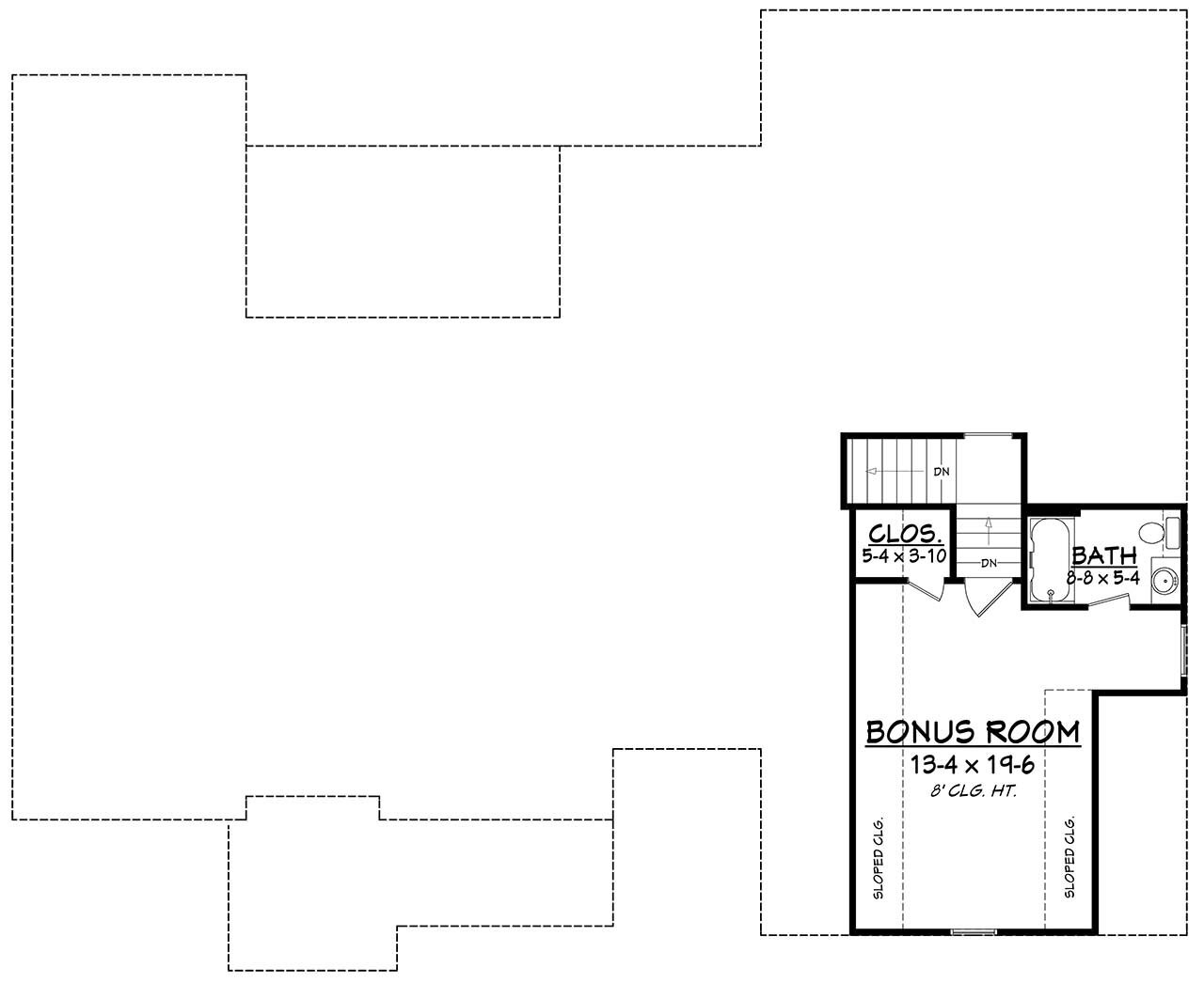 Craftsman House Plan - Refuge Court 40483 - 2nd Floor Plan