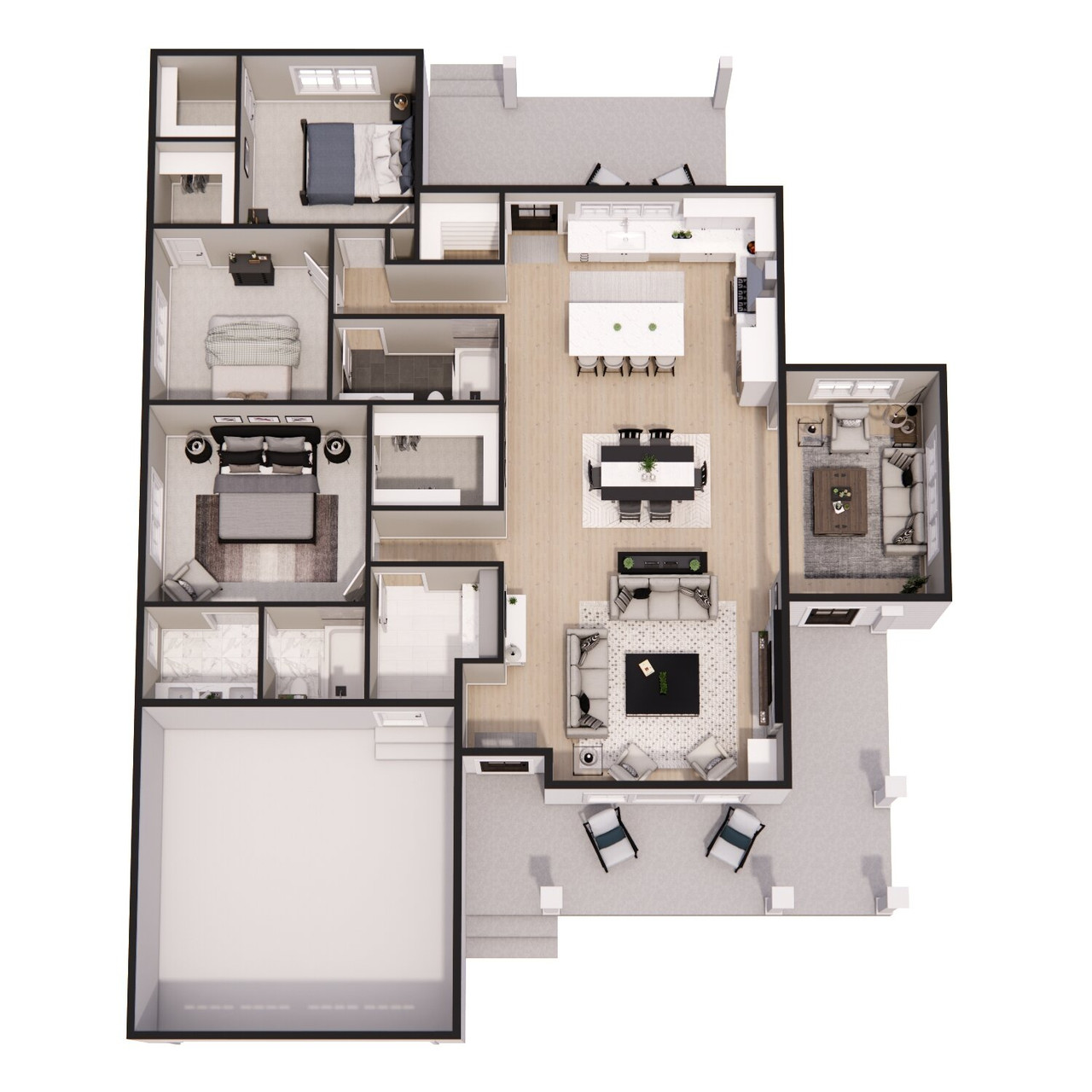 Farmhouse House Plan - Mapleton 18013 - Other Floor Plan