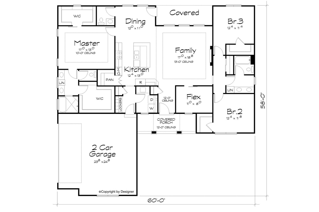 Contemporary House Plan - Xena 38223 - 1st Floor Plan