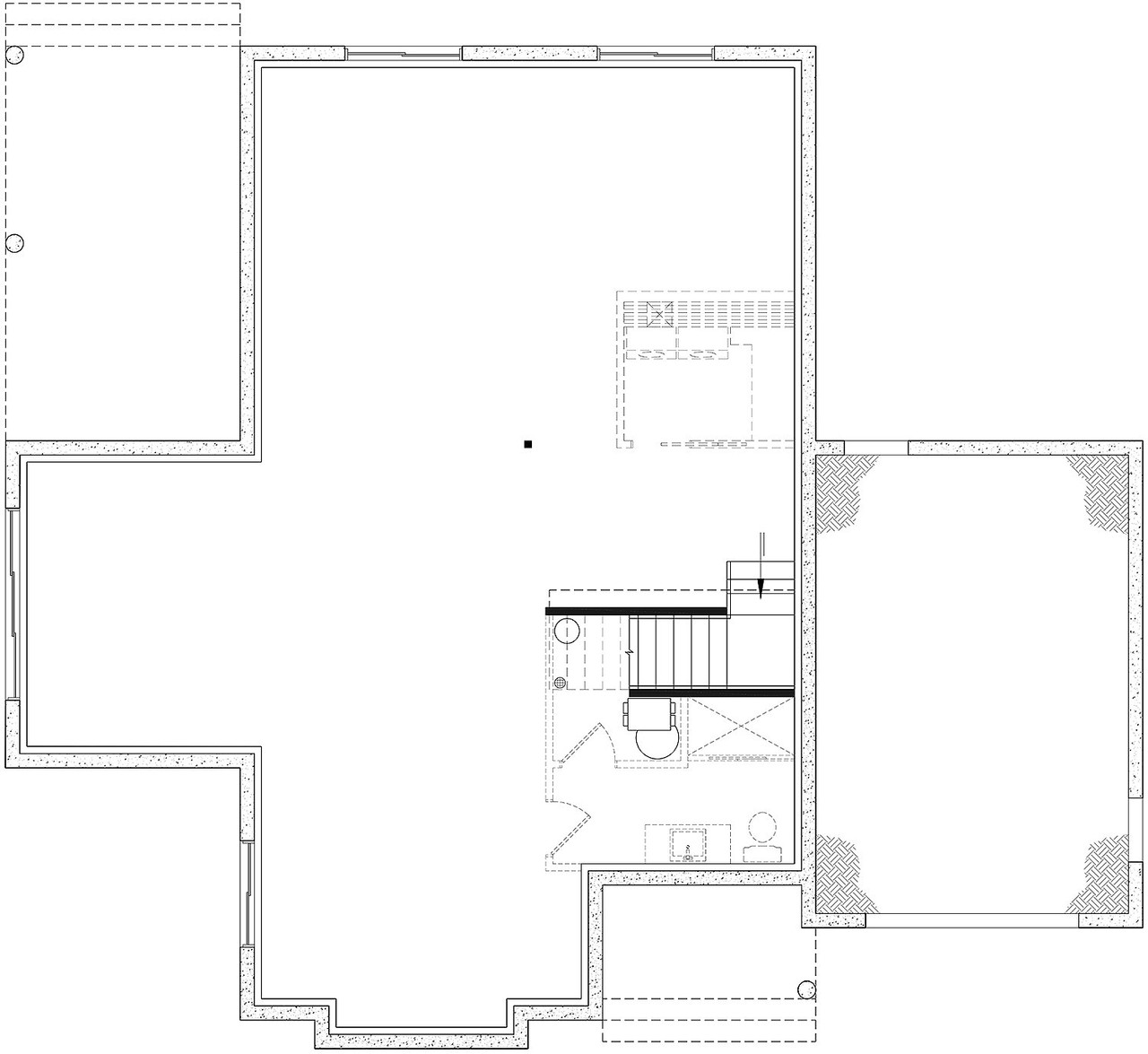 Farmhouse House Plan - Somerset 88840 - Basement Floor Plan