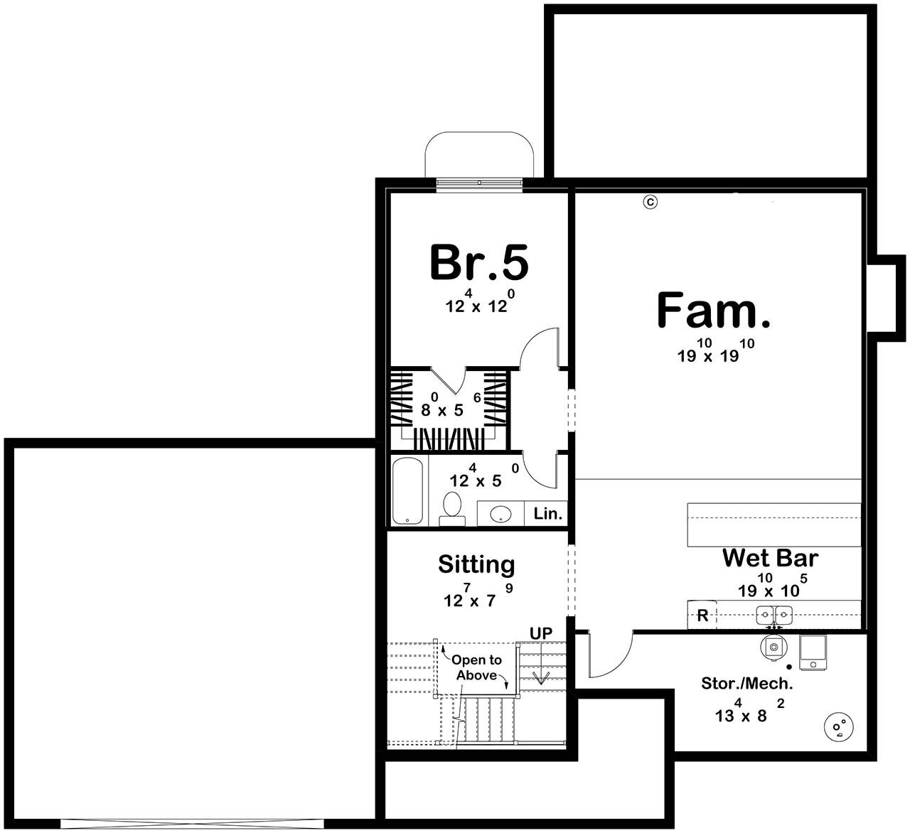 Modern House Plan - Harlow Creek 89022 - Optional Floor Plan
