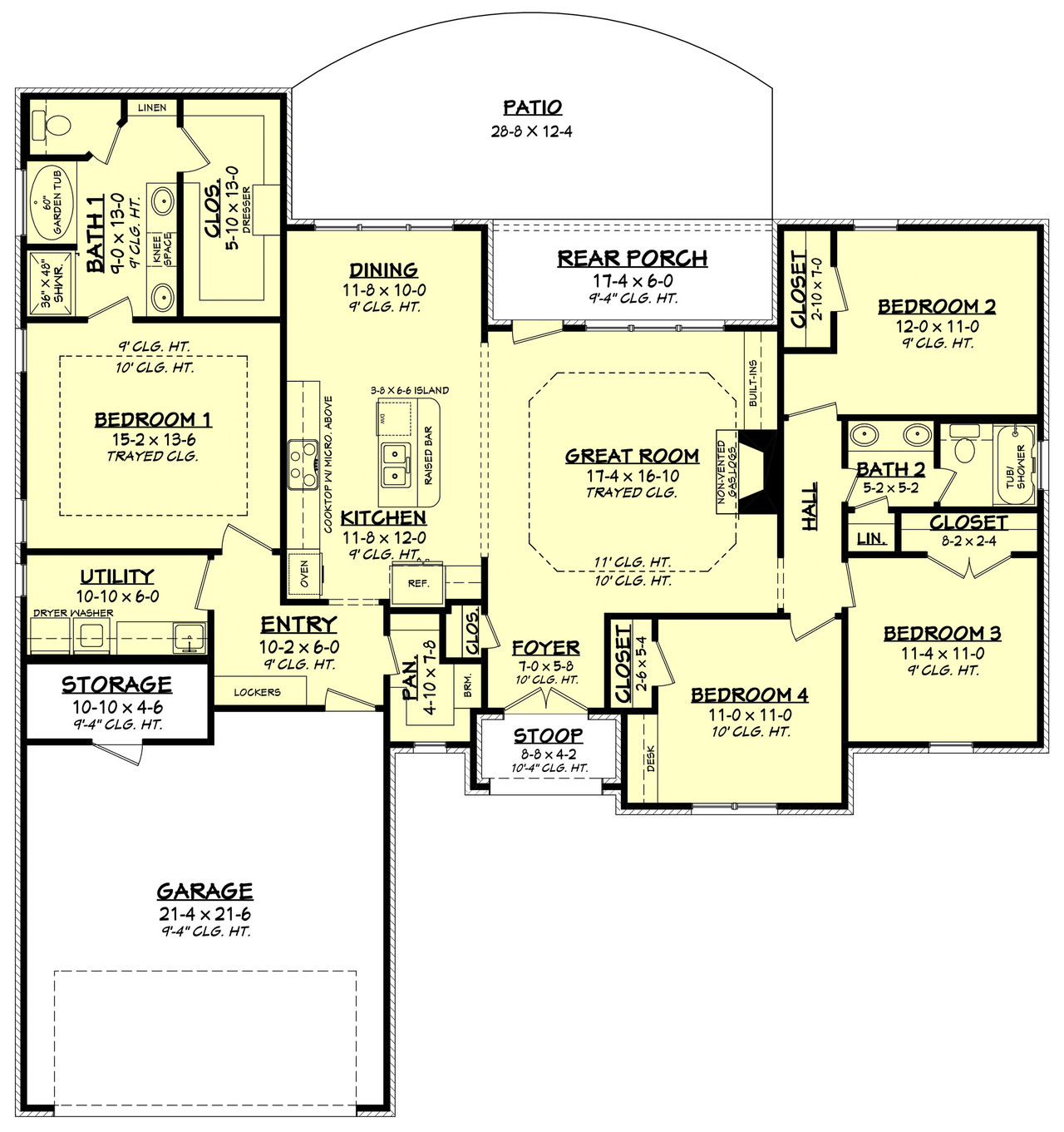 Traditional House Plan - Summerbrook 35378 - 1st Floor Plan