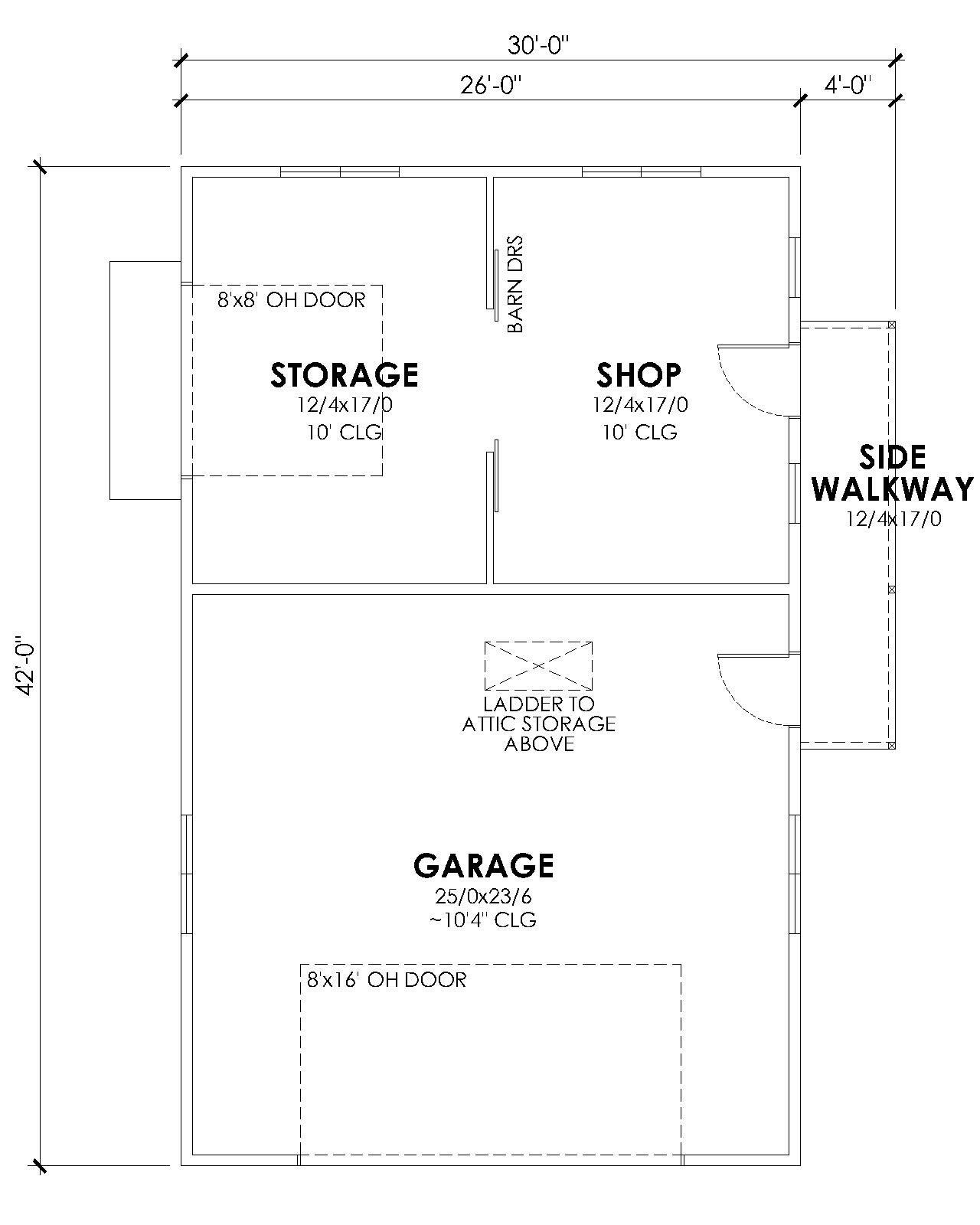 Farmhouse House Plan - Highland Ranch 87412 - 1st Floor Plan
