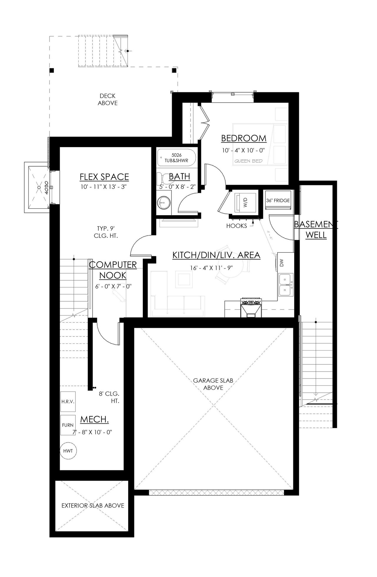 Farmhouse House Plan - Bridgeport 96213 - Basement Floor Plan