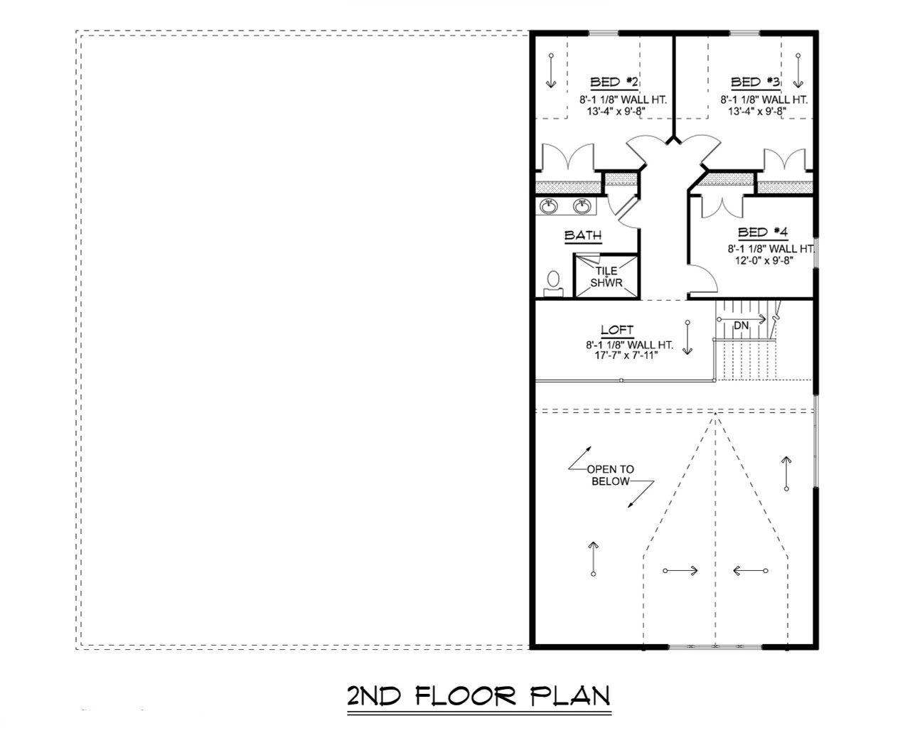 Country House Plan - 99822 - 2nd Floor Plan