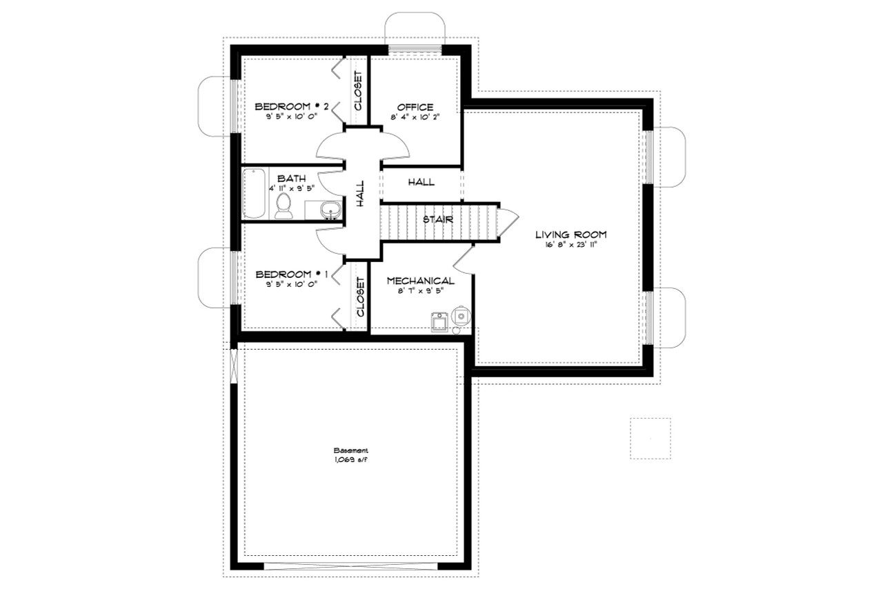 Craftsman House Plan - Bond 90019 - Optional Floor Plan