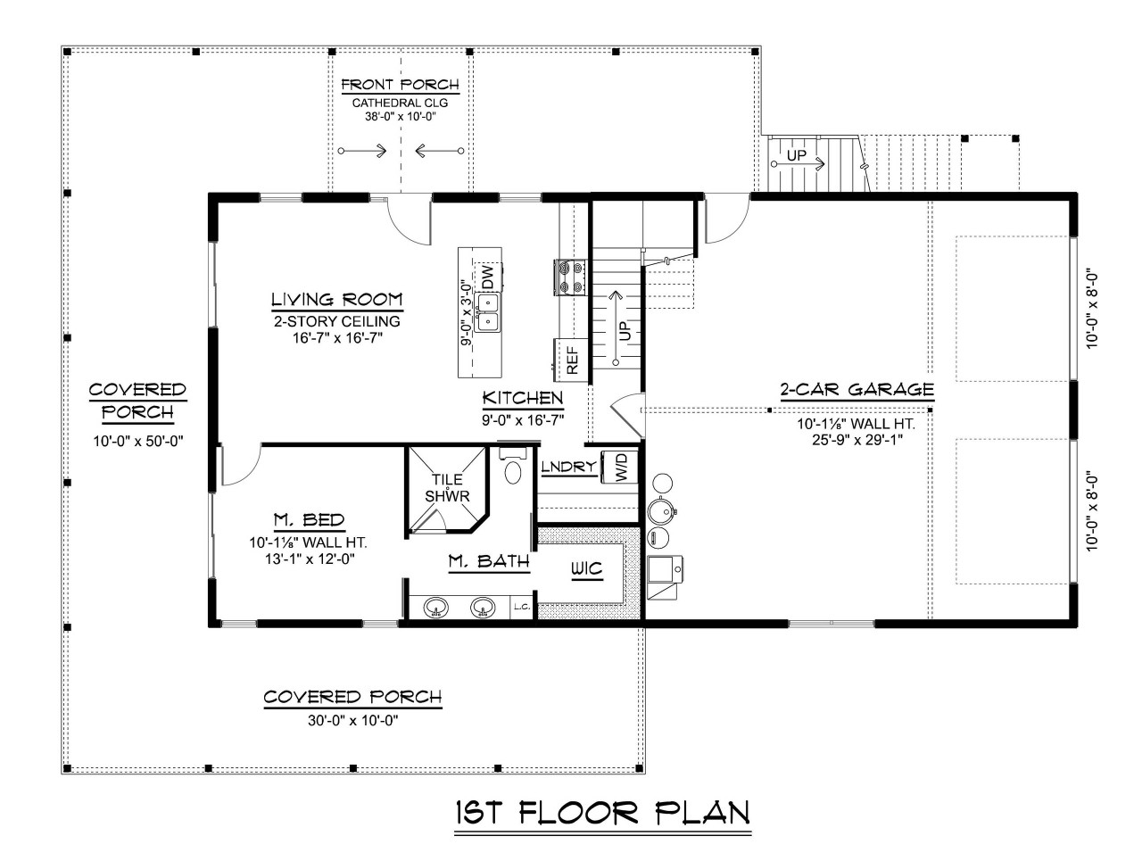 Farmhouse House Plan - 43533 - 1st Floor Plan
