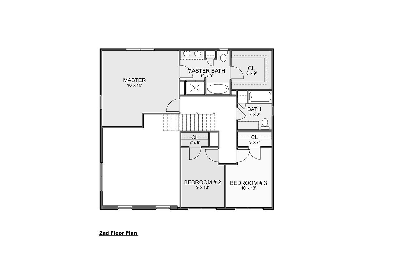 Traditional House Plan - Orient 60069 - 2nd Floor Plan