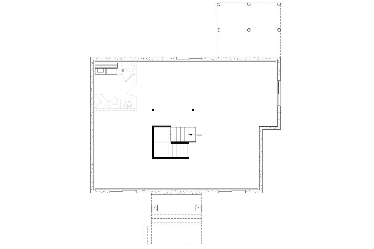 Farmhouse House Plan - Ripley 3 99876 - Basement Floor Plan