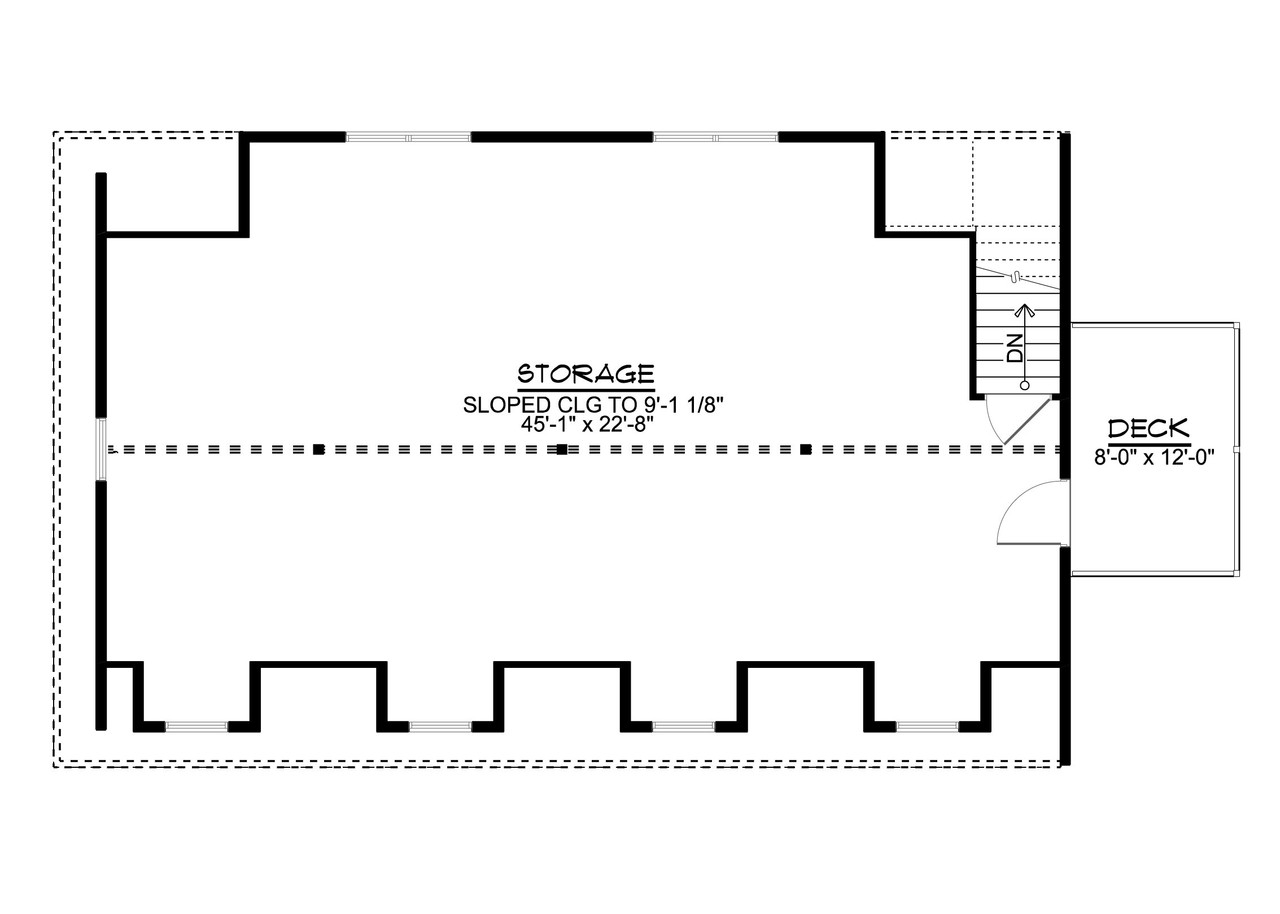 Secondary Image - Cottage House Plan - 47019 - 2nd Floor Plan
