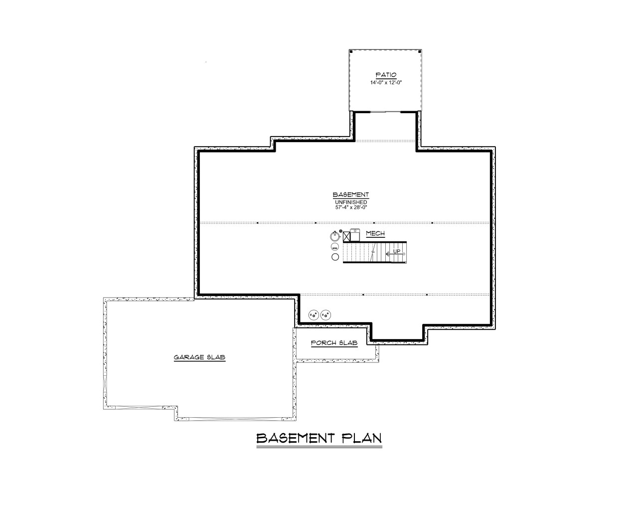 Country House Plan - 39117 - Basement Floor Plan