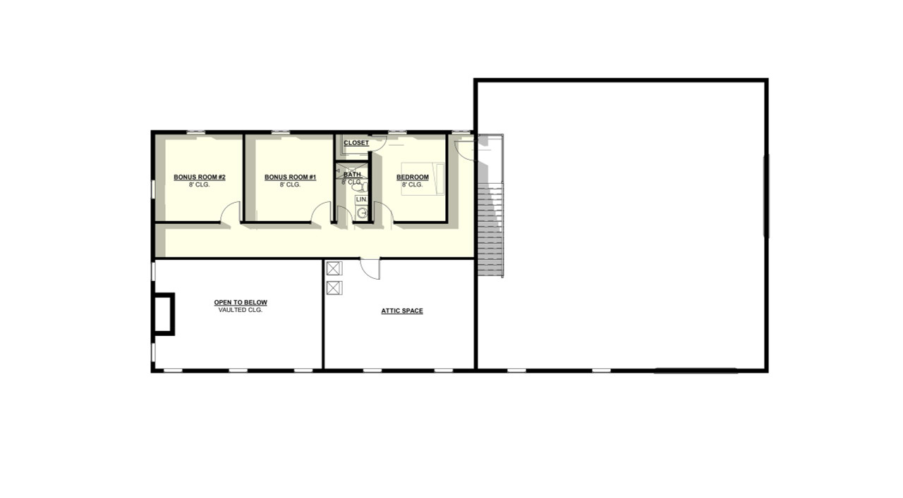 Secondary Image - Country House Plan - Geranium 12342 - 2nd Floor Plan