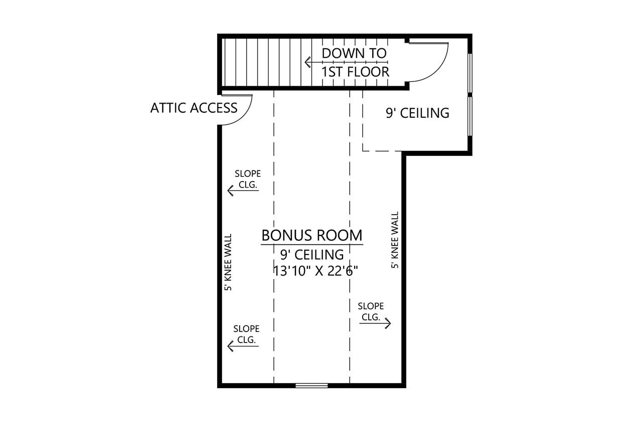 Farmhouse House Plan - Georgia 87744 - 2nd Floor Plan