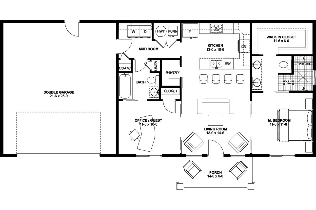 Farmhouse House Plan - 85174 - 1st Floor Plan