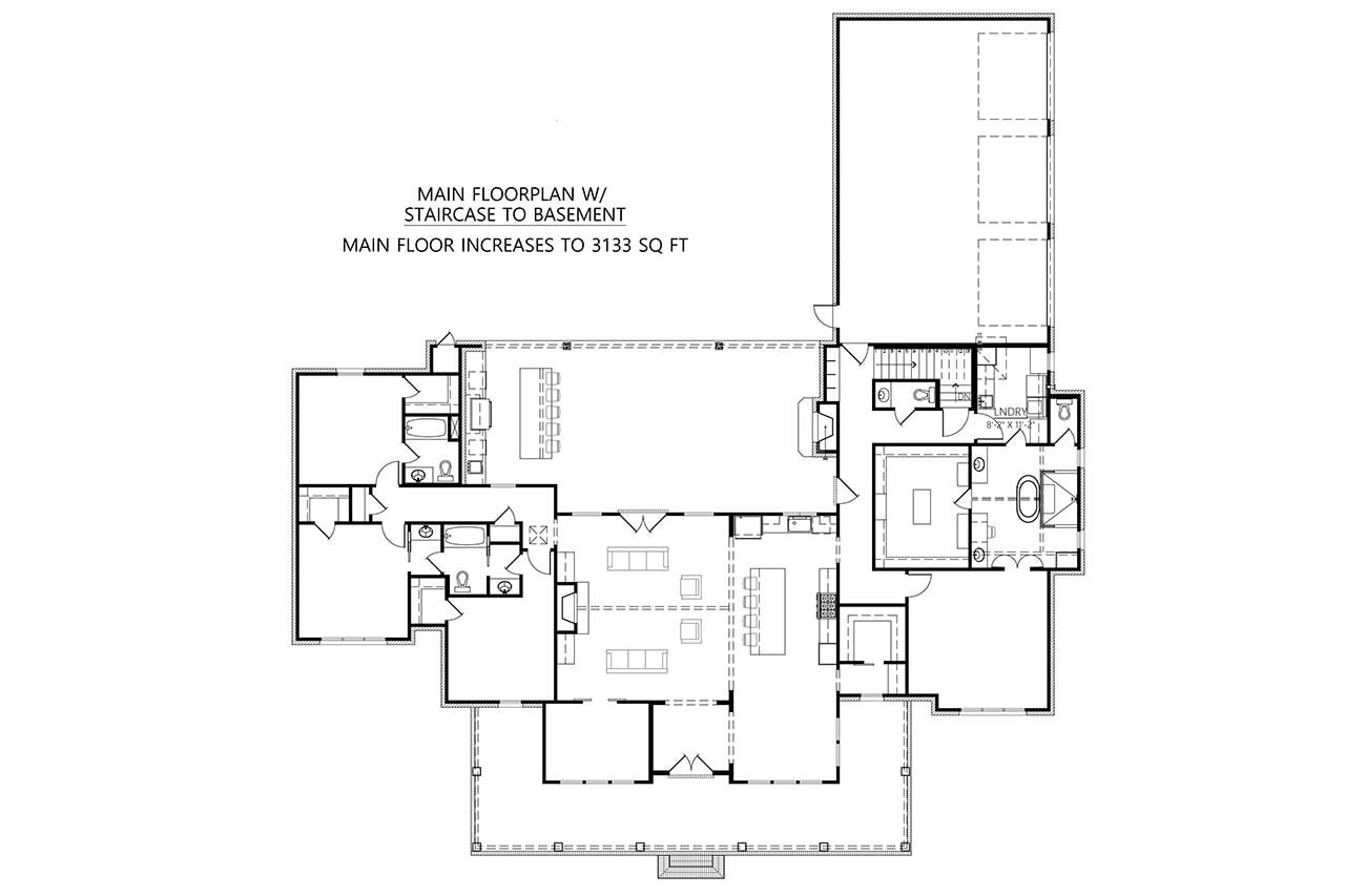 Farmhouse House Plan - Rock Creek 66483 - Optional Floor Plan