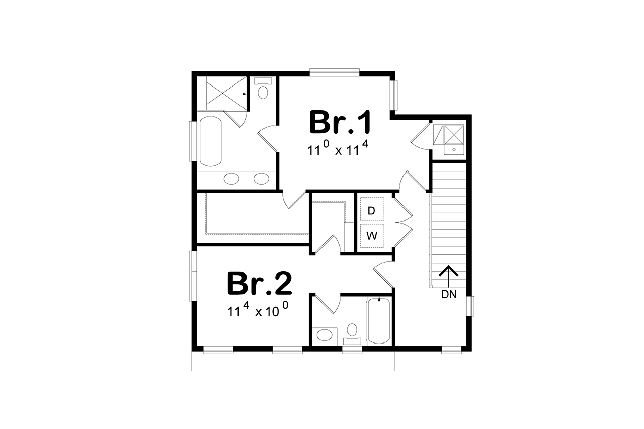 Contemporary House Plan - Julian 89939 - 2nd Floor Plan