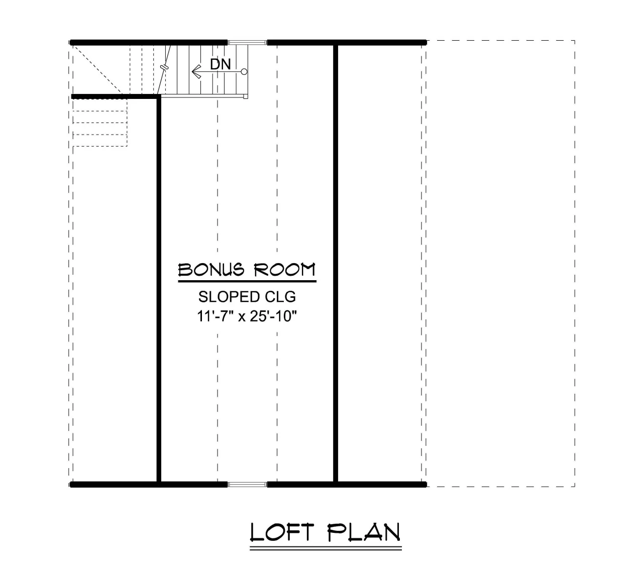 Traditional House Plan - 38974 - 2nd Floor Plan