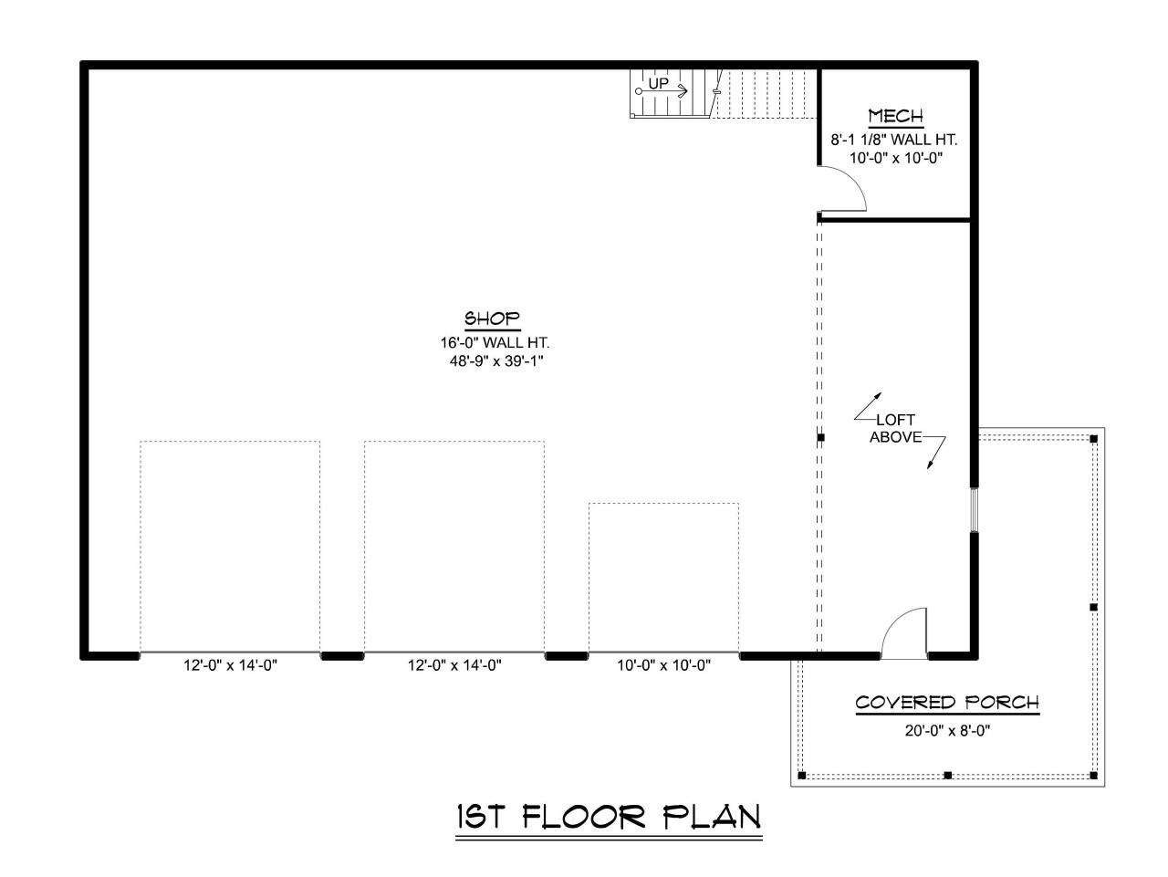 Traditional House Plan - 44487 - 1st Floor Plan