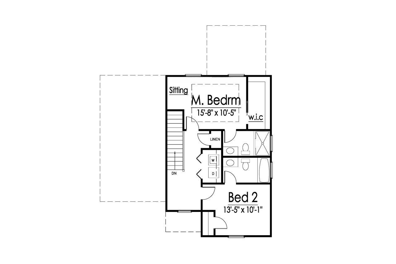 Secondary Image - Modern House Plan - 23955 - 2nd Floor Plan