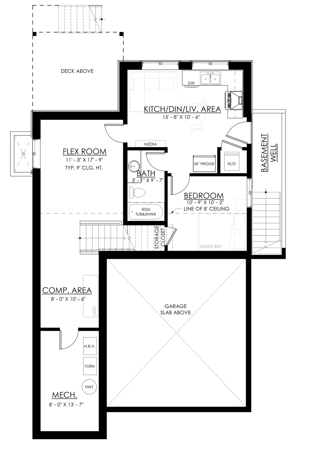Farmhouse House Plan - Clarksdale 50065 - Basement Floor Plan