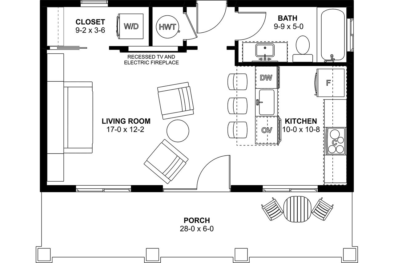 Farmhouse House Plan - 90931 - 1st Floor Plan