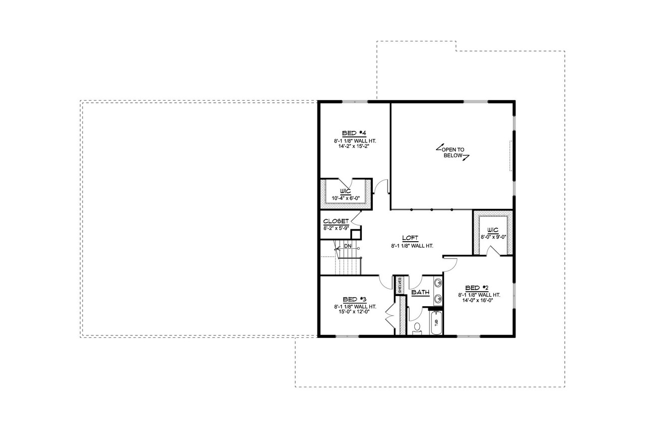 Farmhouse House Plan - 46237 - 2nd Floor Plan