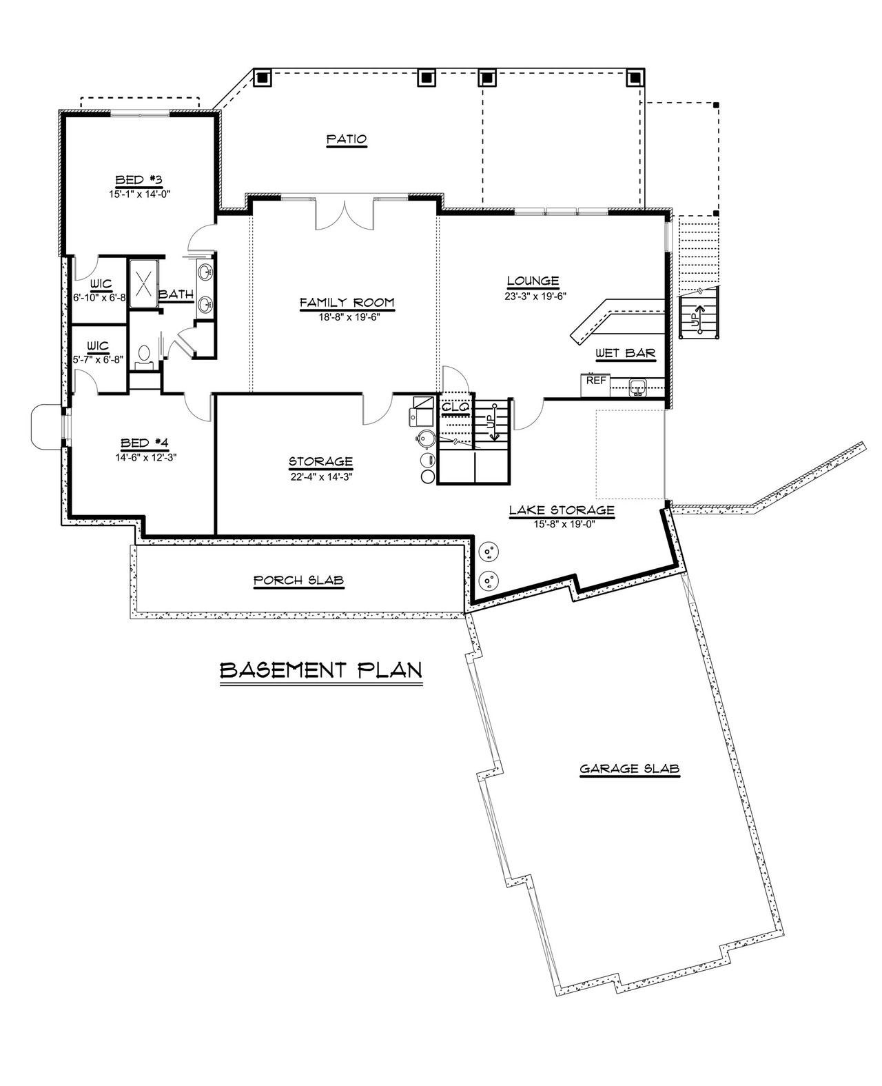 Country House Plan - 75405 - Basement Floor Plan