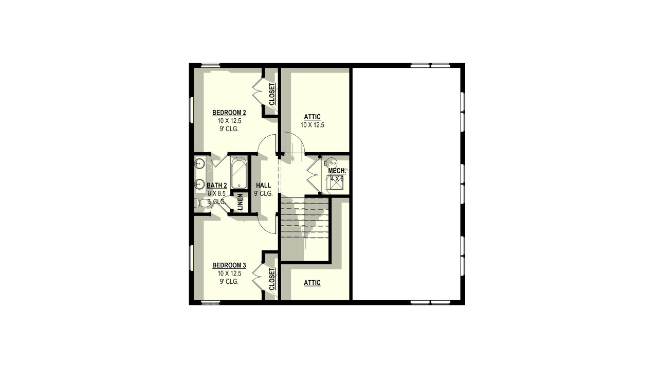 Country House Plan - Sea Thrift 18756 - 2nd Floor Plan