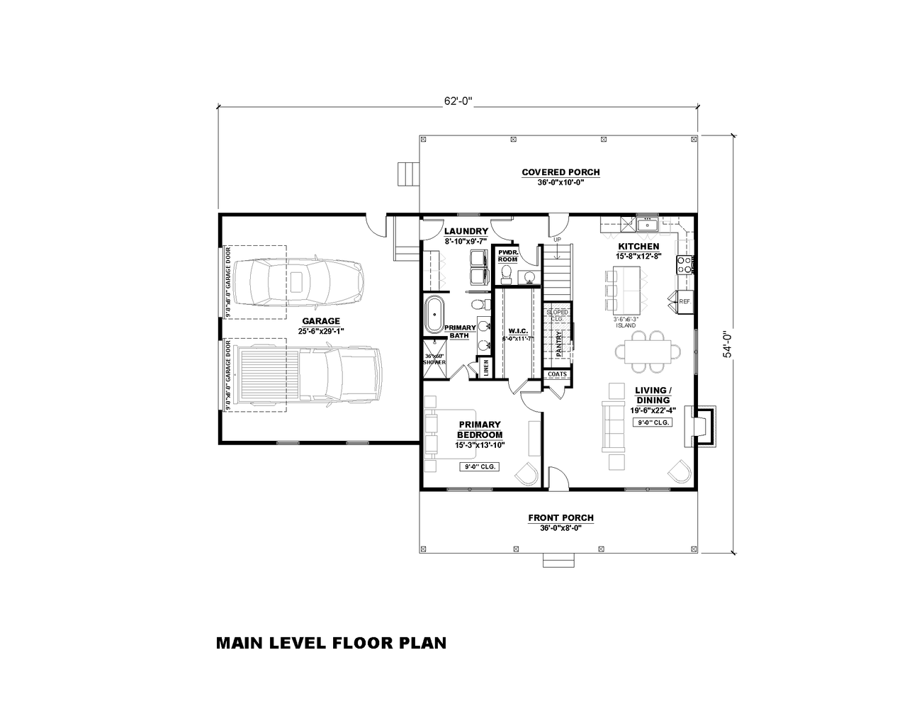 Farmhouse House Plan - Laura 4G 99931 - 1st Floor Plan