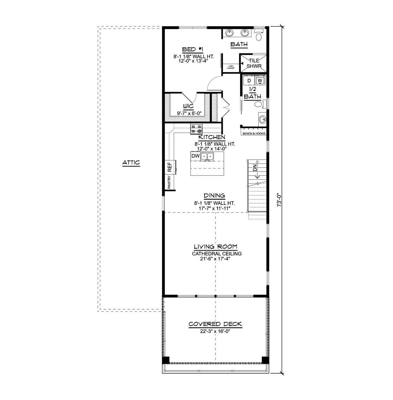 Craftsman House Plan - 58847 - 2nd Floor Plan