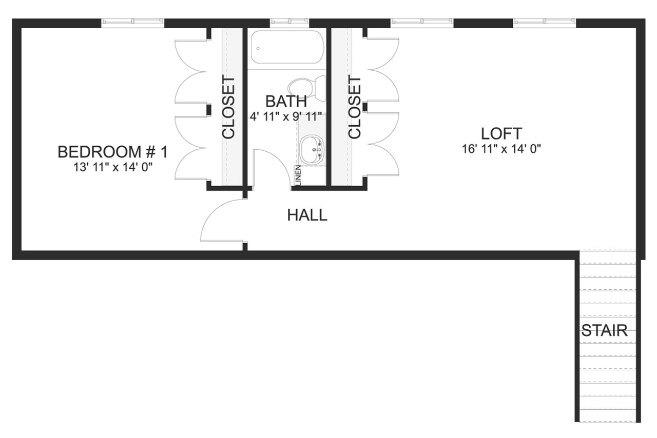 Secondary Image - Craftsman House Plan - Donny 24727 - 2nd Floor Plan