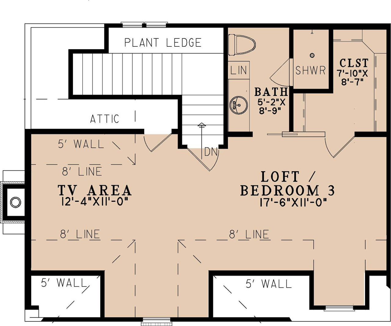Secondary Image - Cottage House Plan - Whitestone Cottage 96706 - 2nd Floor Plan