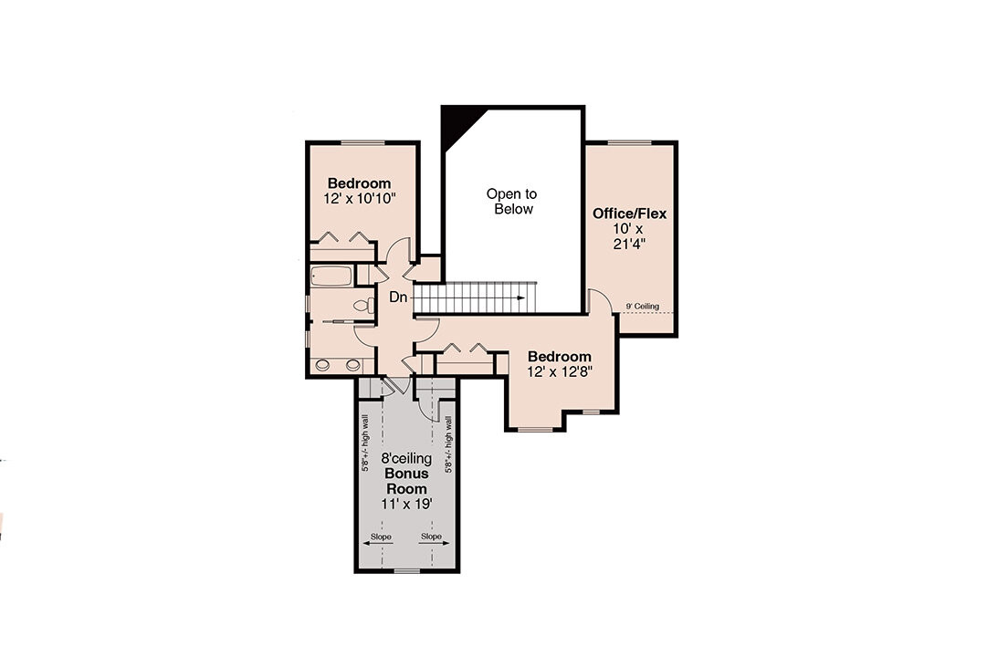 Farmhouse House Plan - Foxboro 2 57235 - 2nd Floor Plan