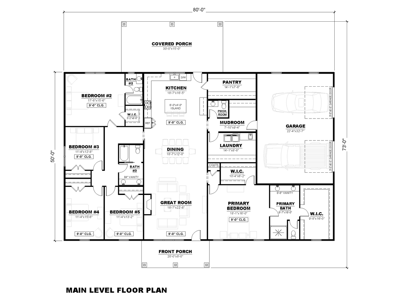 Farmhouse House Plan - Cassidy-6D 70207 - 1st Floor Plan