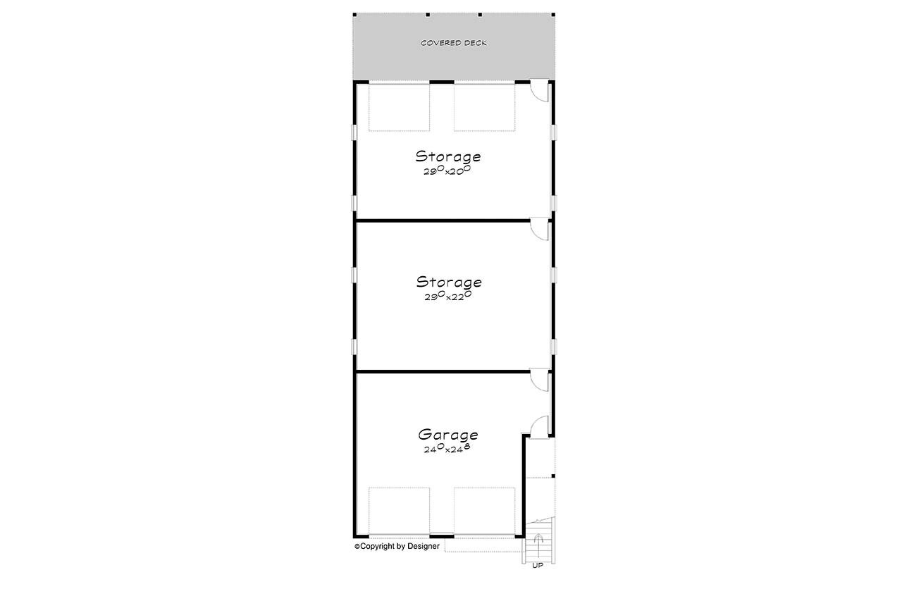 Contemporary House Plan - Xander 62924 - 1st Floor Plan