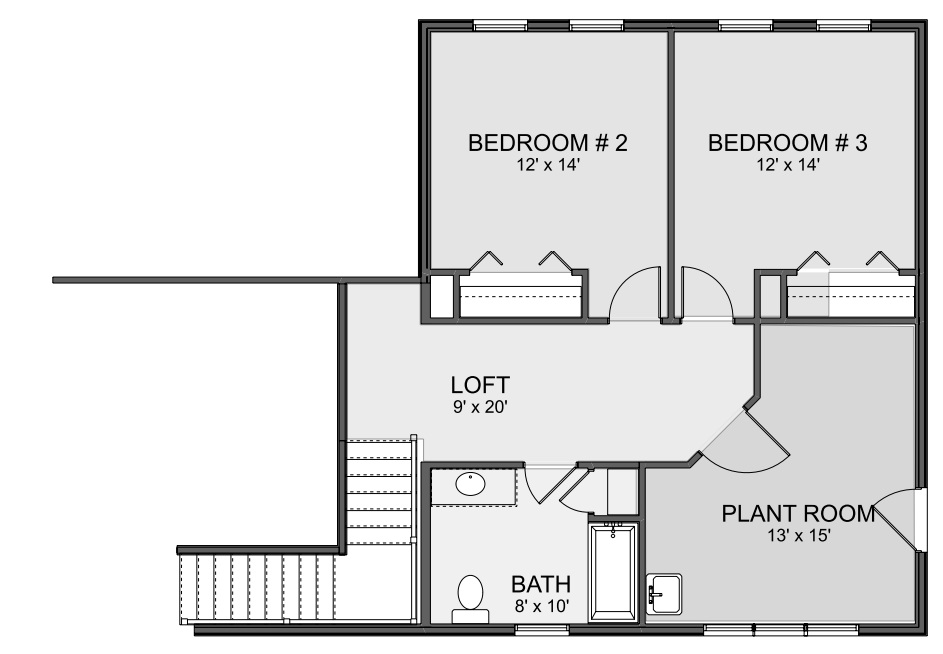 Secondary Image - Contemporary House Plan - Williston Park 97620 - 2nd Floor Plan