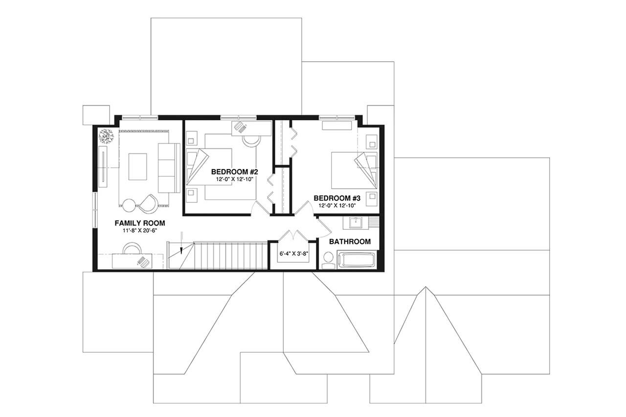 Farmhouse House Plan - Saint-Georges 17442 - 2nd Floor Plan