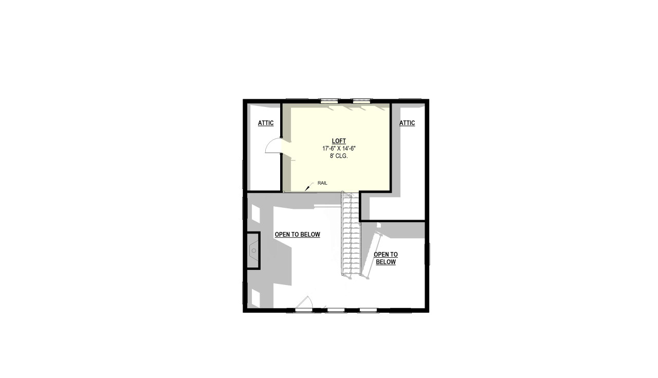 Secondary Image - Country House Plan - Sitka Spruce 49588 - 2nd Floor Plan